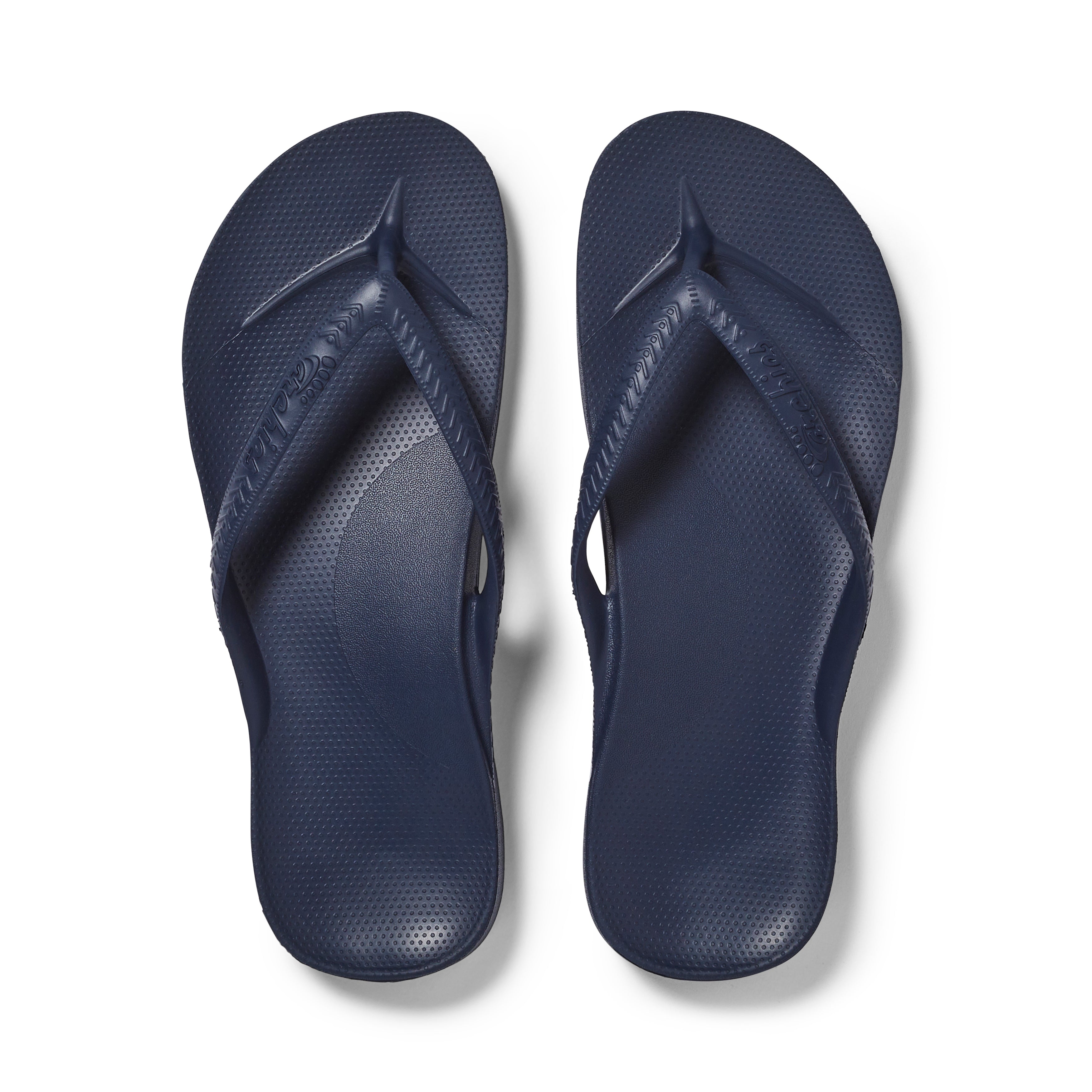 Navy - Arch Support Thongs 